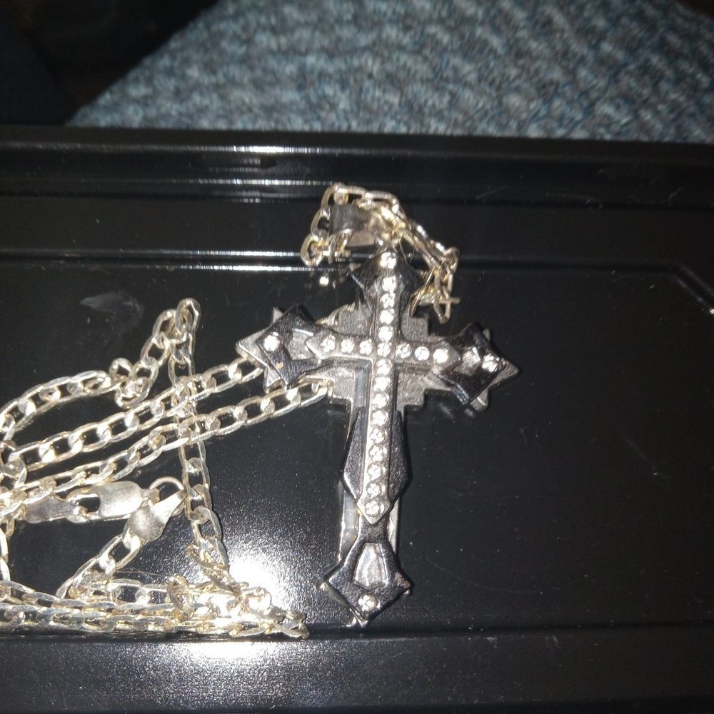 Mens cross necklace